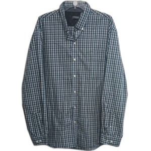 Van Heusen Shirt Size XXL (Neck 18-18.5) Button Down Slim Fit Casual Plaid Top